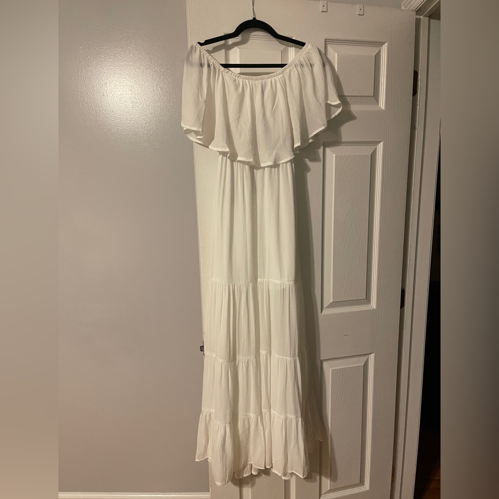 Forever 21 off the shoulder maxi